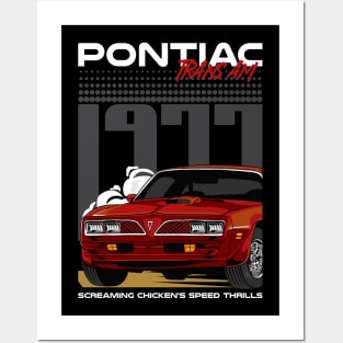 American Firebird Muscle Car Posters and Art